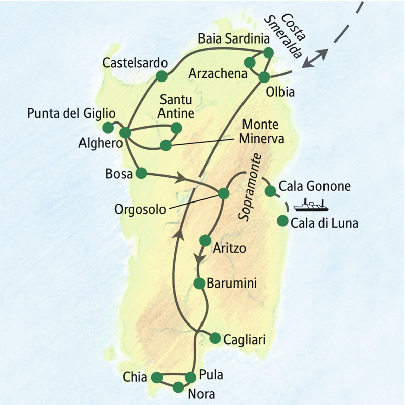 Geführte Studienreise - Sardinien Rundreise